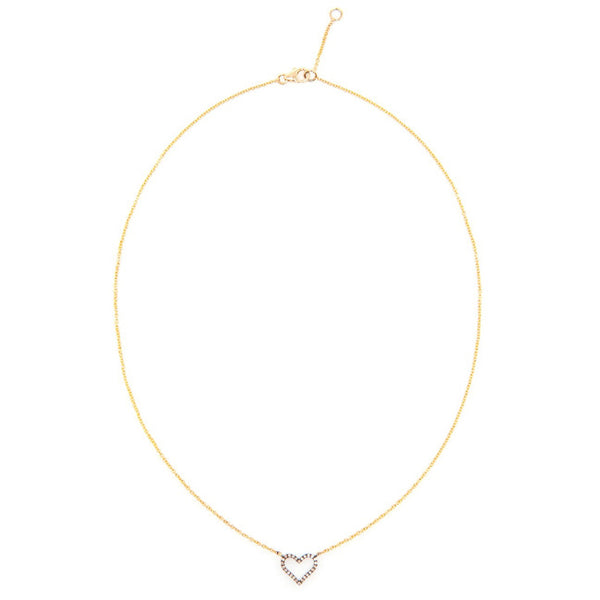 rosa de la cruz HEART CHARM NECKLACE