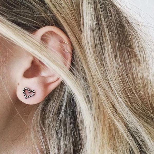 Rosa De La Cruz HEART STUD