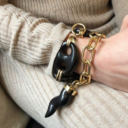 Rosa De La Cruz HORN PENDANT