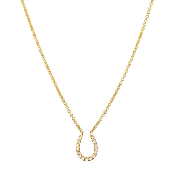 rosa de la cruz HORSESHOE CHARM NECKLACE