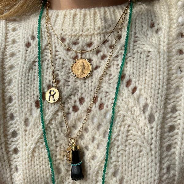 Rosa De La Cruz INITIAL MEDALLION