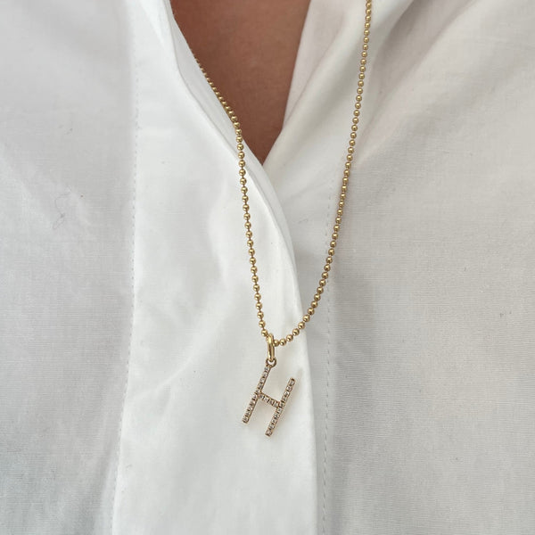 Rosa De La Cruz INITIAL PENDANT - 10MM