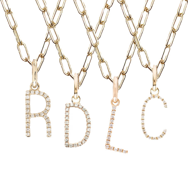 rosa de la cruz INITIAL PENDANT - 10MM