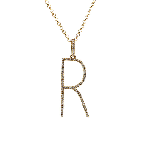 rosa de la cruz INITIAL PENDANT - 25MM