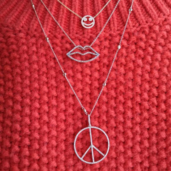 Rosa De La Cruz LIPS NECKLACE