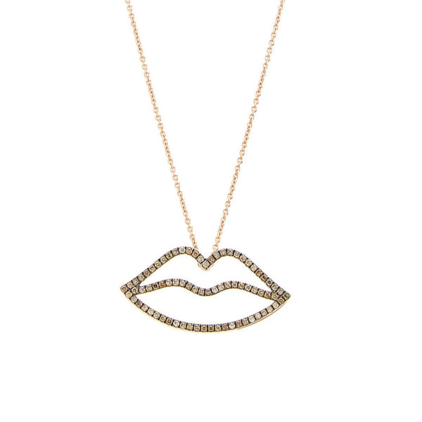 rosa de la cruz LIPS NECKLACE