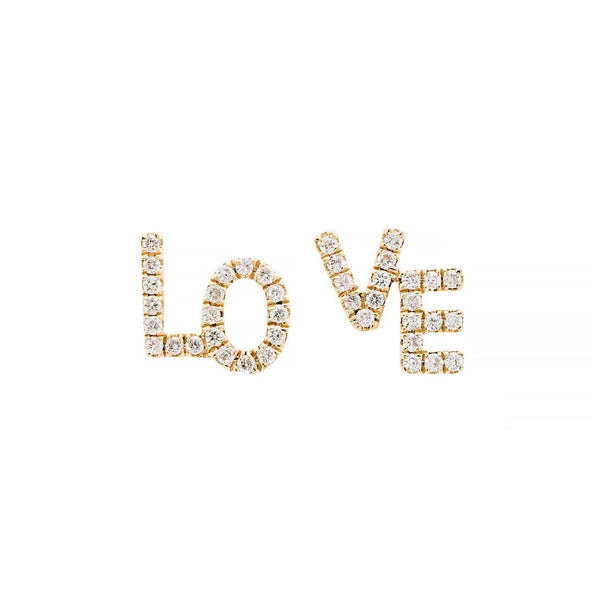 Rosa De La Cruz LOVE TEXT STUDS