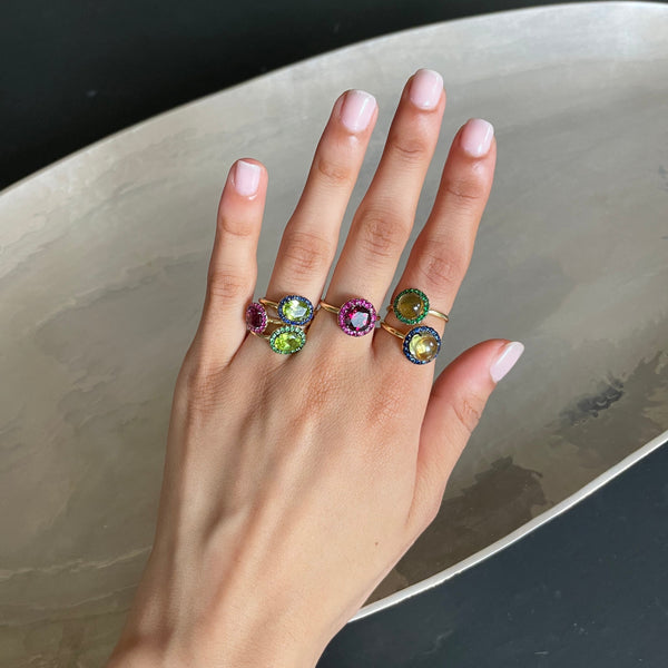 Rosa De La Cruz OVAL GEM RING