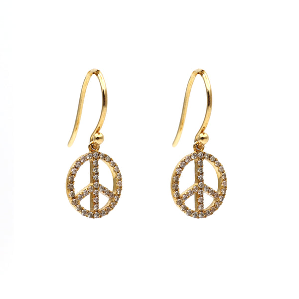 rosa de la cruz PEACE HANGING EARRINGS