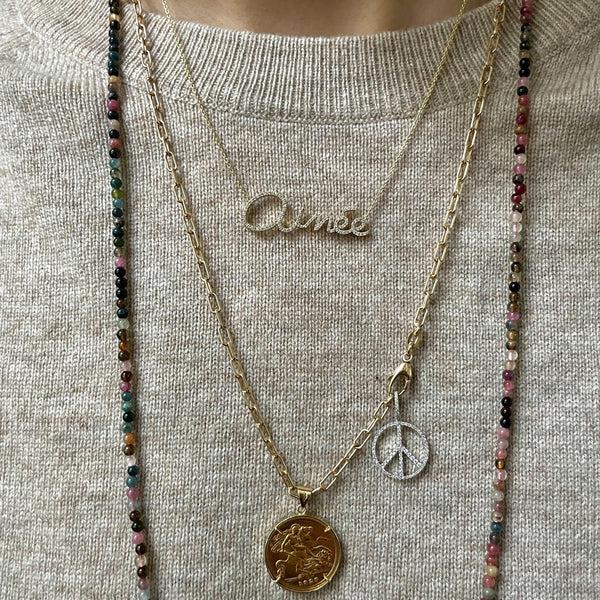 Rosa De La Cruz PEACE PENDANT - 15MM