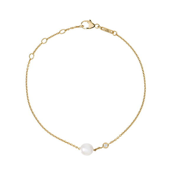 rosa de la cruz PEARL AND DIAMOND BRACELET