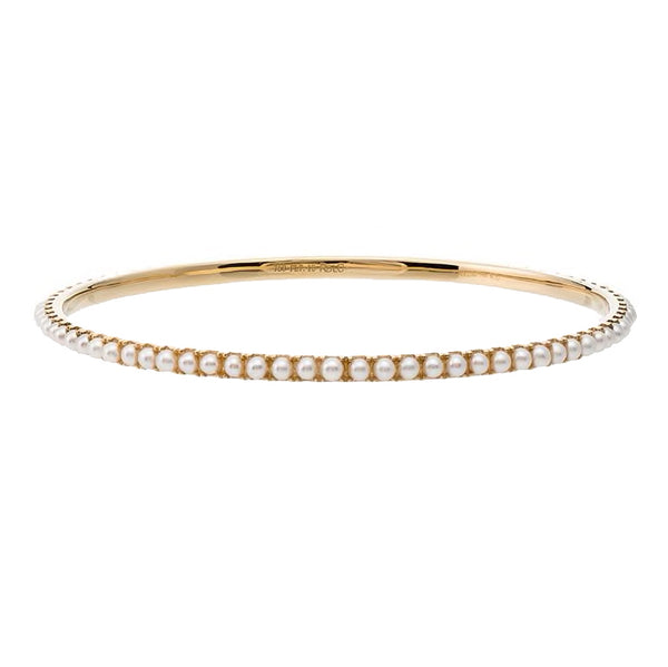 rosa de la cruz PEARL ETERNITY BANGLE
