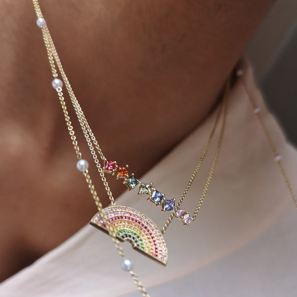 Rosa De La Cruz RAINBOW NECKLACE