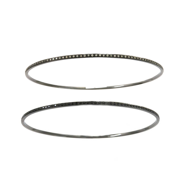 rosa de la cruz RHODIUM ETERNITY BANGLE
