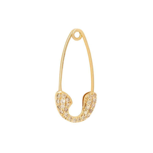 rosa de la cruz SAFETY PIN EARRING
