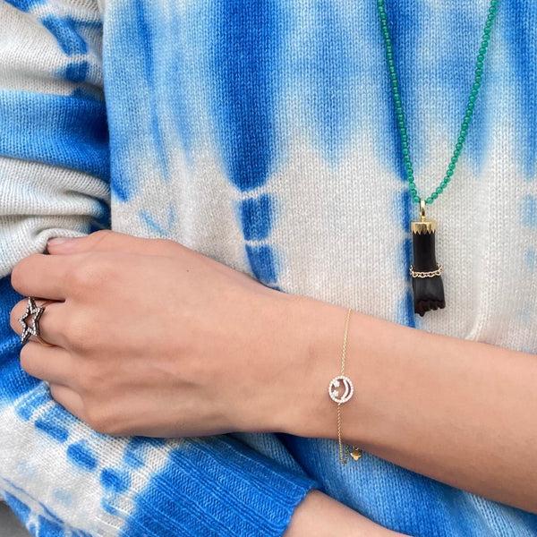 Rosa De La Cruz SMILE CHARM BRACELET