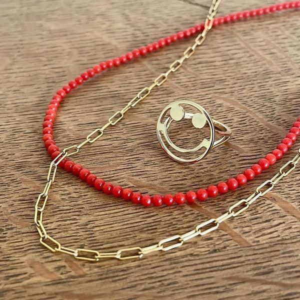 Rosa De La Cruz SMILE RING