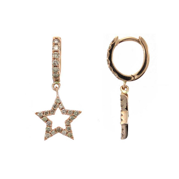 rosa de la cruz STAR CHARM EARRINGS