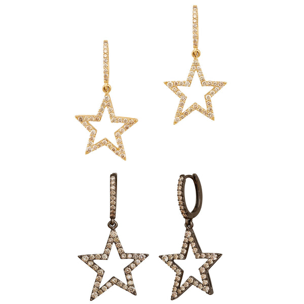 rosa de la cruz STAR EARRINGS - 20MM