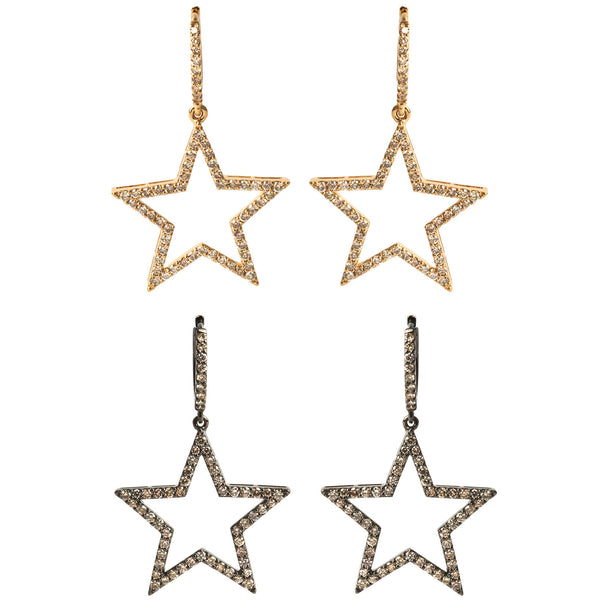 rosa de la cruz STAR EARRINGS - 25MM