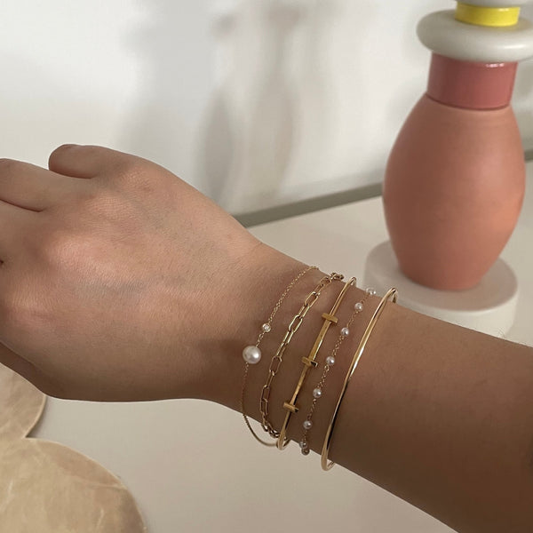 Rosa De La Cruz T-BAR BANGLE