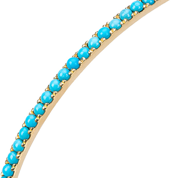 Rosa De La Cruz TURQUOISE ETERNITY BANGLE