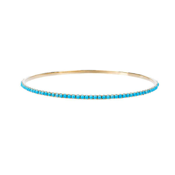 rosa de la cruz TURQUOISE ETERNITY BANGLE