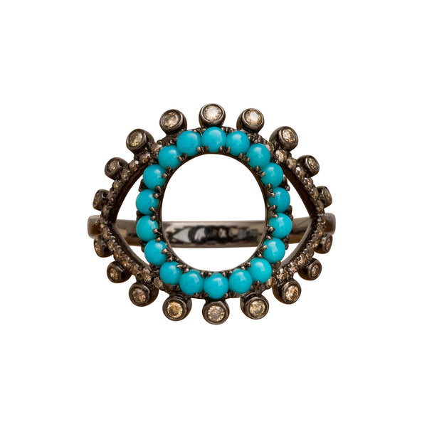 rosa de la cruz TURQUOISE EYE RING