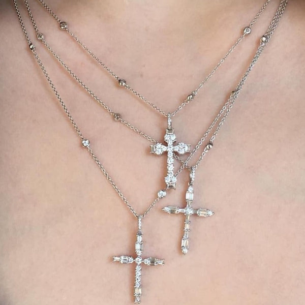 Rosa De La Cruz UNIQUE CROSS PENDANT