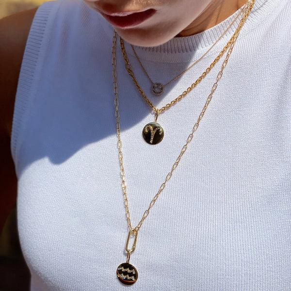 Rosa De La Cruz ZODIAC MEDALLION