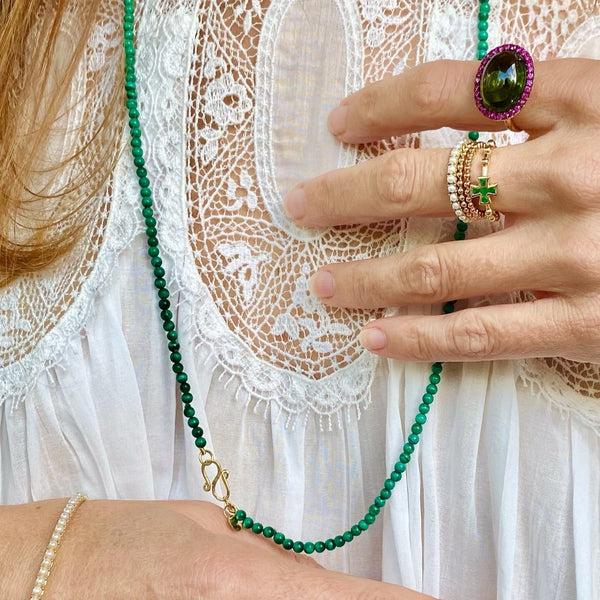 Rosa De La Cruz TOURMALINE AND PINK SAPPHIRE GEM RING