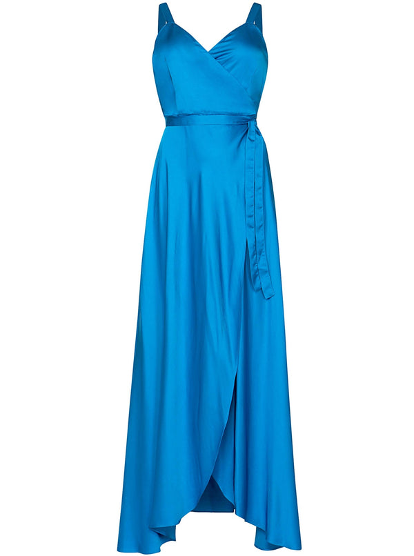 roses are red ALOISE WRAPDRESS - OCEAN BLUE