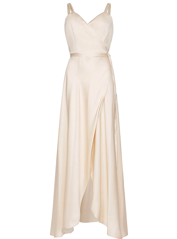 roses are red ALOISE WRAPDRESS - VANILLA