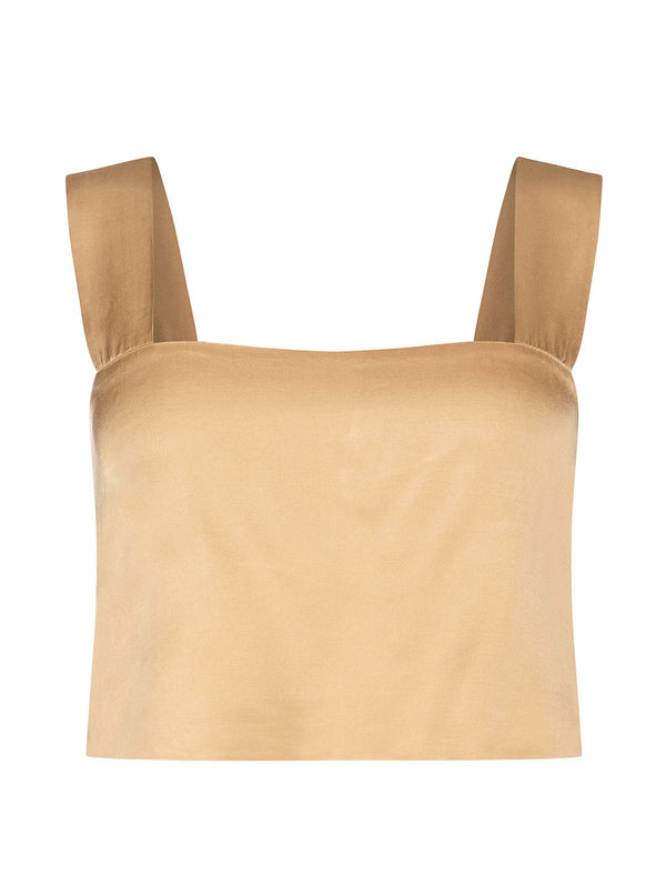 roses are red CARRIE CROPTOP - GOLDEN BEIGE