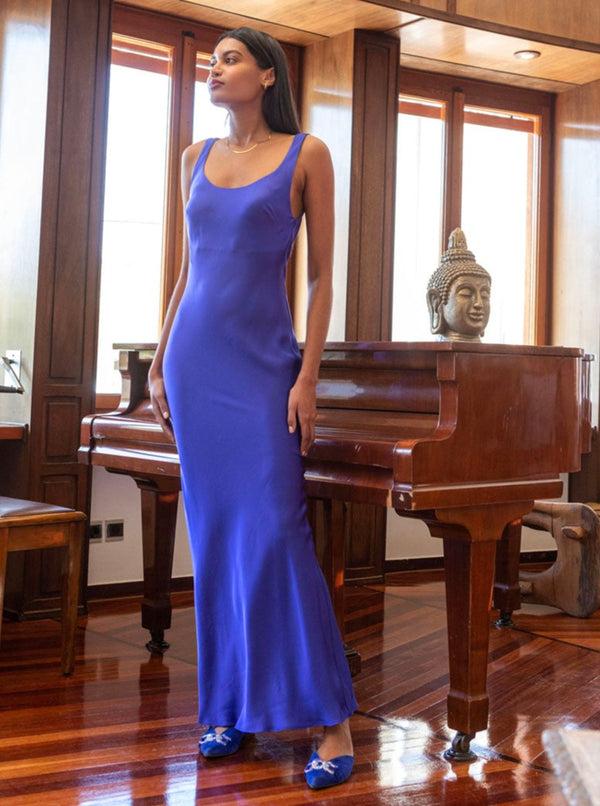 Roses Are Red CHARLOTTE MAXI DRESS - BLUE