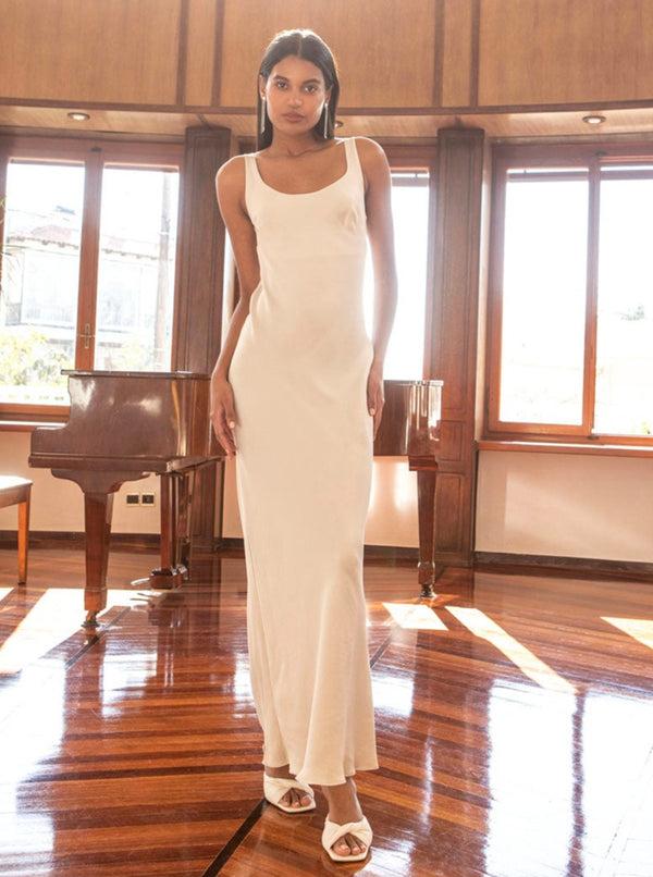 Roses Are Red CHARLOTTE MAXI DRESS - VANILLA