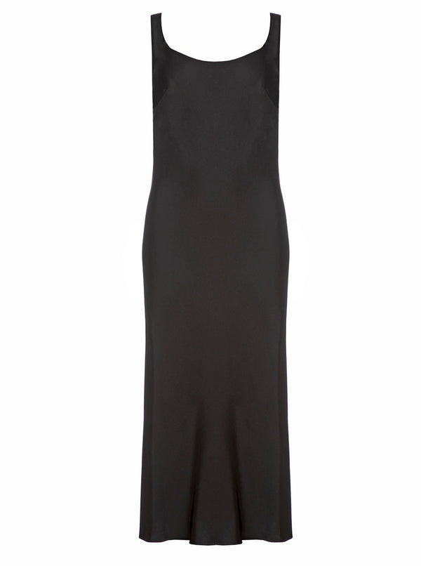 roses are red CHARLOTTE MIDI DRESS - BLACK