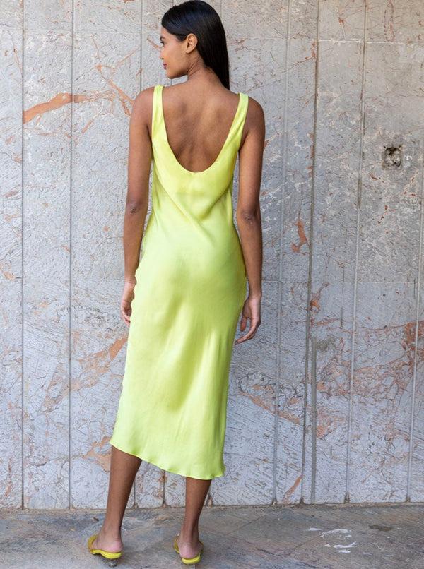 Roses Are Red CHARLOTTE MIDI DRESS - LIME