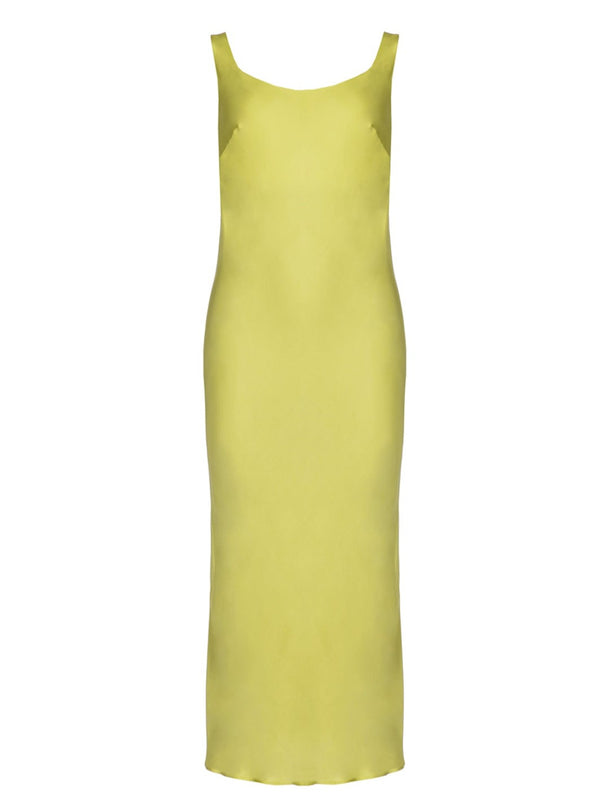 roses are red CHARLOTTE MIDI DRESS - LIME