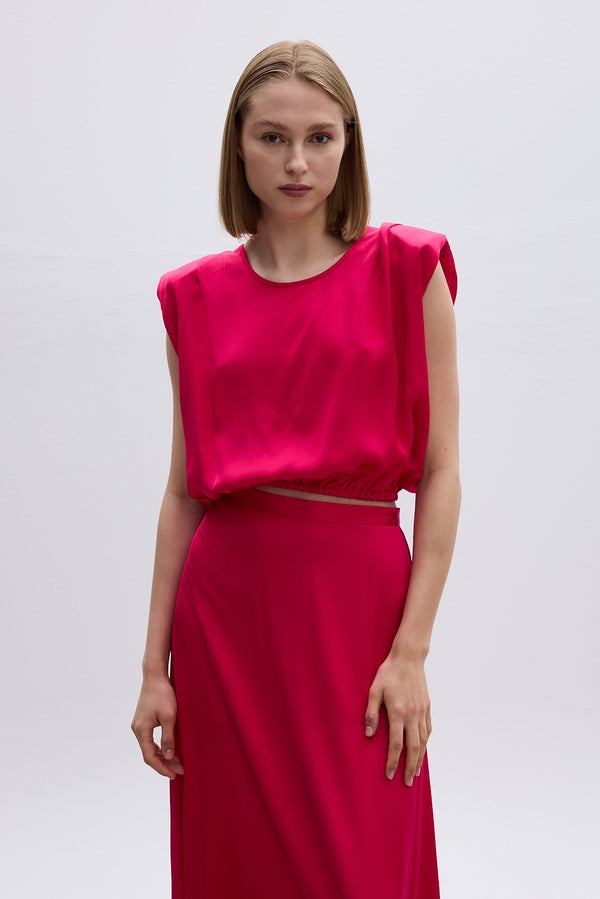 Roses Are Red CLAIRE TOP - FUCHSIA