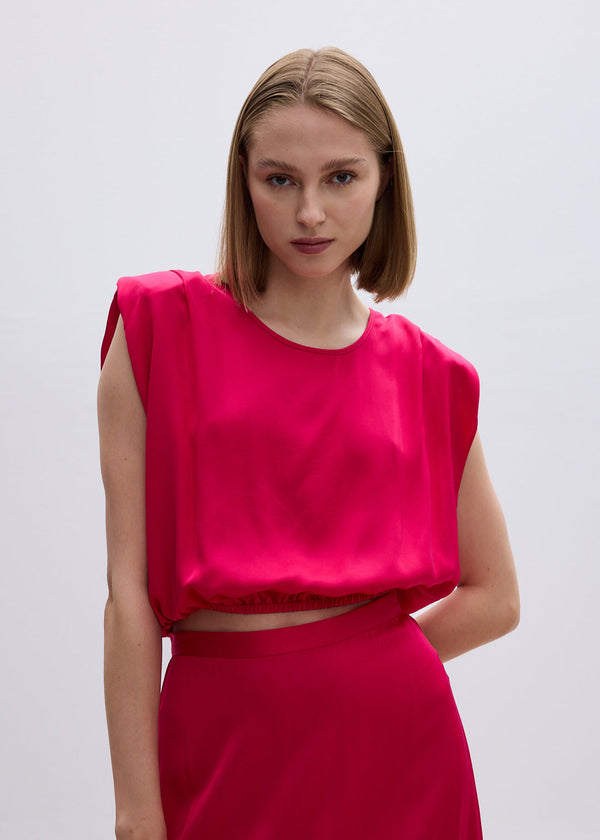 roses are red CLAIRE TOP - FUCHSIA