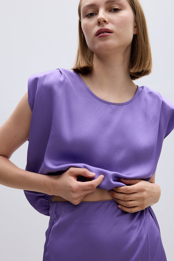 Roses Are Red CLAIRE TOP - LILAC