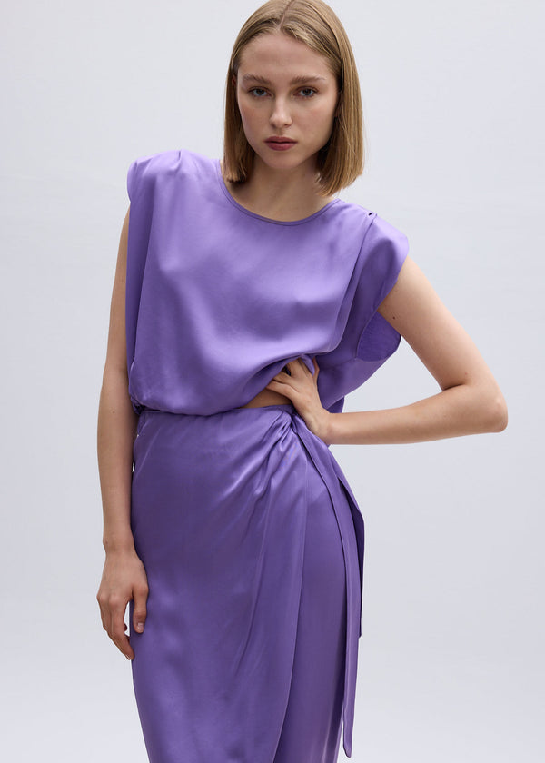 roses are red CLAIRE TOP - LILAC