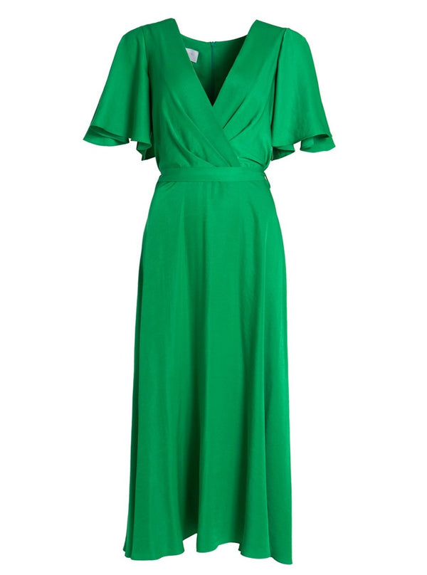 roses are red DENISE DRESS - GREEN