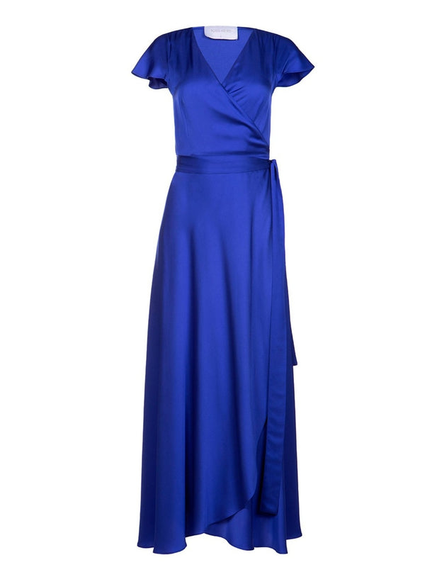 roses are red DORIS WRAPDRESS - BLUE