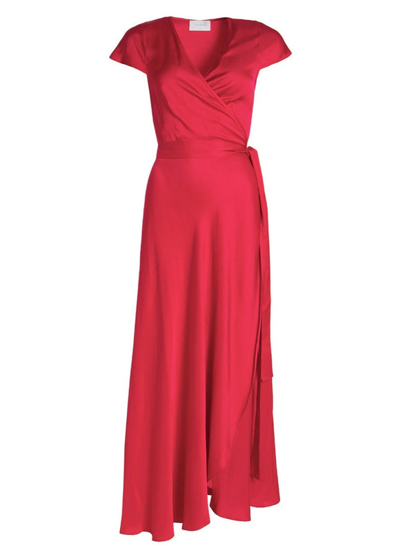 roses are red DORIS WRAPDRESS - FUCHSIA