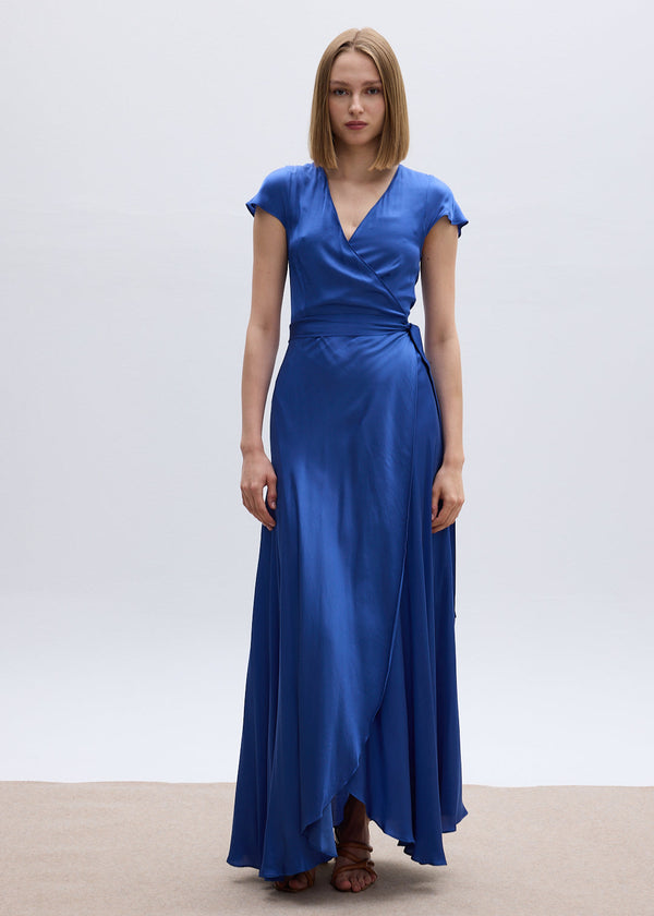 roses are red DORIS WRAPDRESS - NAVY BLUE