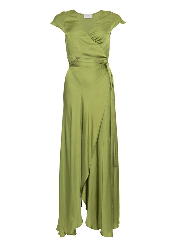 roses are red DORIS WRAPDRESS - OLIVE