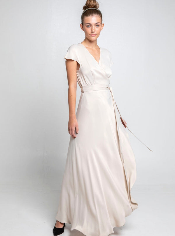 Roses Are Red DORIS WRAPDRESS - VANILLA