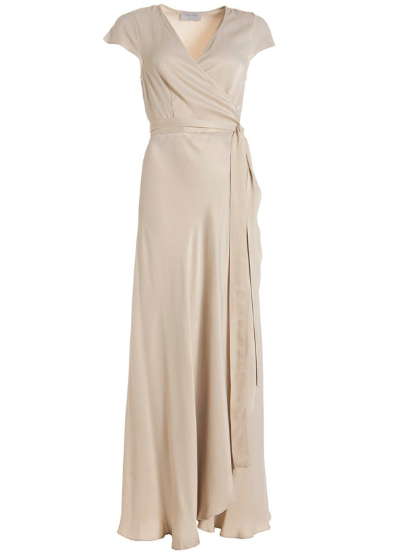 roses are red DORIS WRAPDRESS - VANILLA